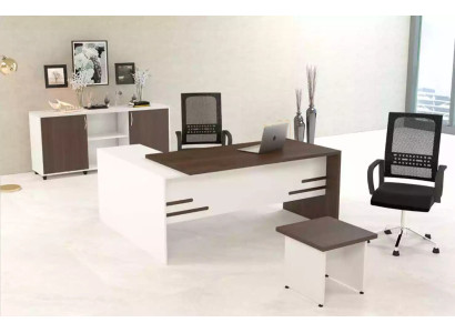 Weißes Büro Set Luxus Arbeitszimmer Einrichtung Komplettes Set 3tlg