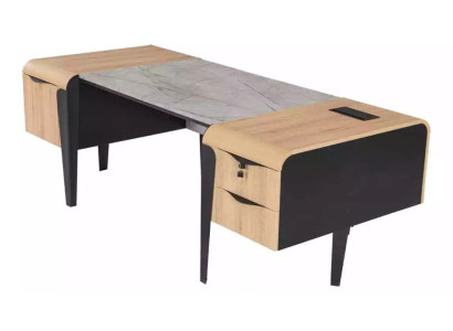 Moderner Arbeitszimmer Chefschreibtisch Arbeitszimmermöbel Büro Luxus Tisch