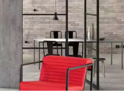 Sessel Büro Möbel Arbeitzimmer Stil Modern Luxus Sitz Polster Stoff