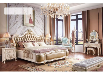 Schlafzimmer Set Klassischer Designer Holzmöbel Luxus neu 8tlg