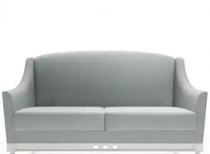 Sofa 2 Sitzer Sofas Design Luxus Textil Holz Polster Zweisitzer couchen