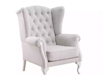 Sessel Sitz Einsitzer Design weiß Polster Wohnzimmer Möbel Fernseh Lehnstuhl