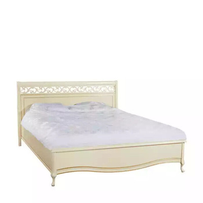 Bett Polster Design Luxus Doppel Hotel Betten Holz Neu weiß Farben