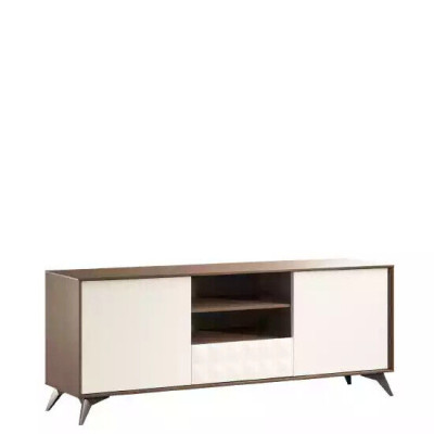 Design Wandschrank Regal Wohnzimmer TV-Ständer Holz Wand Regale