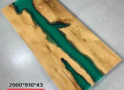 tisch esstisch tische harz epoxy massive design möbel 200x91 echtes holz epoxid