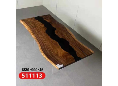 Table Epoxidharz Esstisch Echtes Holz Massiv Tische 183x90 Flusstisch
