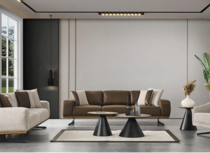 Sofagarnitur 4+3+1 Sitz Luxus Möbel Sofas Wohnzimmer Couch Sofa 3tlg