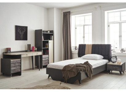 Schlafzimmerset Luxuriöses stilvolle Schlafzimmer Set Bett Bücherregal