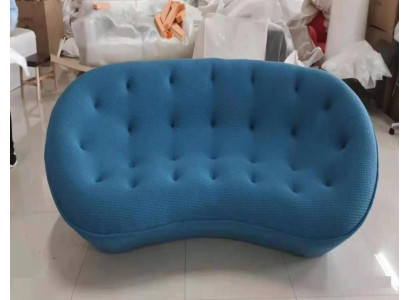 Sofa 3 Sitzer Couch Polster Sofas Couchen Wohnzimmer Design Textil Stoff