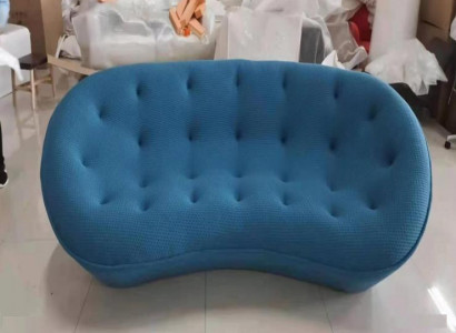 Sofa 3 Sitzer Couch Polster Sofas Couchen Wohnzimmer Design Textil Stoff