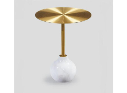 Modern Couchtisch rund Metall stilvolle Gold Beistelltisch neu luxuriöse