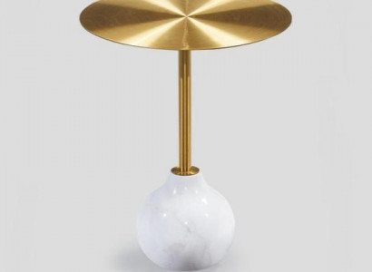 Modern Couchtisch rund Metall stilvolle Gold Beistelltisch neu luxuriöse