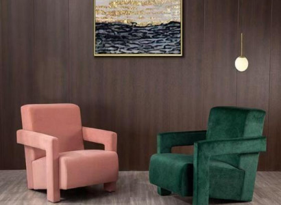 luxuriöse Sessel Sitzer Wohnzimmer Modern Grün Design Luxus Sitzmöbel neu