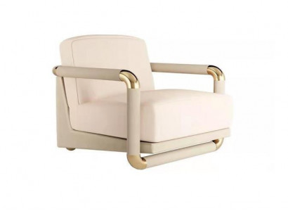 Stilvolle Sessel Beige Sessel Fernseh Couch 1 Sitzer Sofa Textil Stoff