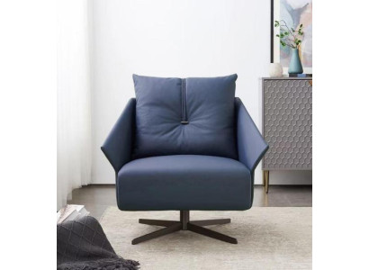 Sessel Sitzer Wohnzimmer blau Modern Design Luxus Sitzmöbel Relax Club neu