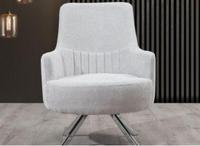 Weiß Farbe 1-Sitzer Wohnzimmer Stoff Sessel Modern Design Textil Material