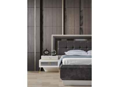 Stilvoller Nachttisch Schlafzimmer Edelstahl Nachtkonsole Moderne Möbel