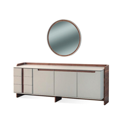 Exklusive Esszimmer Möbel Robuster Esstisch Designer Sideboard Stühle