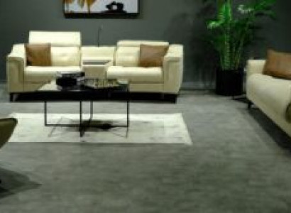 Komplette Couchgarnitur Designer 3-Sitzer Zweisitzer Luxuriöser Sessel