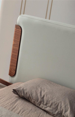 Stilvolle Beige Schlafzimmer Möbel Polster Doppelbett Schminktisch 5tlg