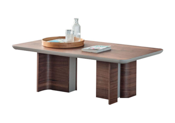 Stilvolle Wohnzimmer Wandgarnitur Designer TV-Ständer Holz Couchtisch