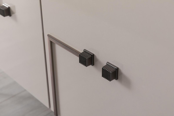 Moderner Esszimmer Set Designer Sideboard 4-türig Luxus Spiegel 2tlg