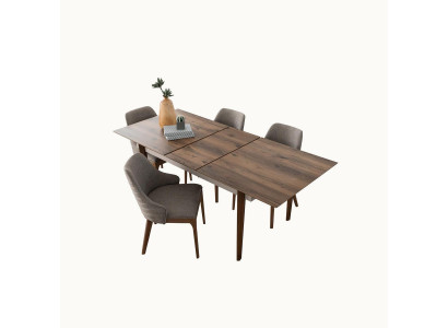 Großer Esszimmer Brauner Tisch Holz Möbel Designer Esszimmer Tische