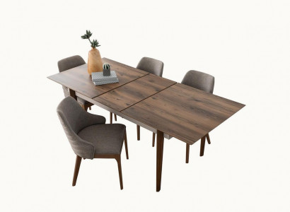 Großer Esszimmer Brauner Tisch Holz Möbel Designer Esszimmer Tische