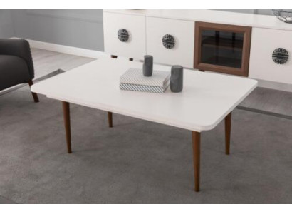 Luxus Hellbrauner Wohnzimmer Couchtisch Stilvoller Rechteckiger Holztisch