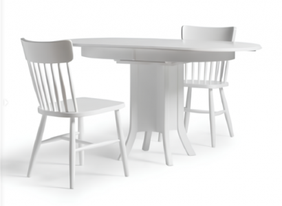 Garnitur Essgruppe Holz Esszimmer Esstisch Stühle 5tlg Weiß Essecke