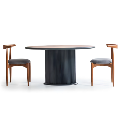 Holztisch Esszimmertisch Esstisch 140 cm Tisch Holz Grau Esszimmer