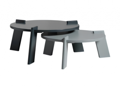 Couchtisch Kaffeetisch Sofatisch Beistelltisch Holz Grau Tisch Design