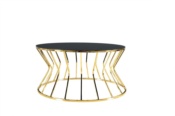 Moderne Sofatisch Couchtisch Kaffeetisch Beistelltisch Gold Tisch Glas