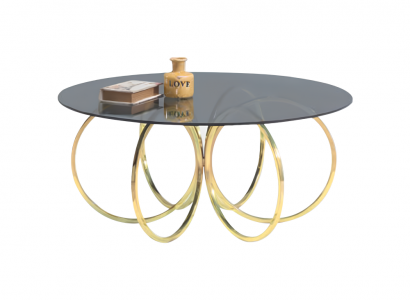 Gold Kaffeetisch Wohnzimmer Couchtisch Tisch Beistelltisch Sofatisch