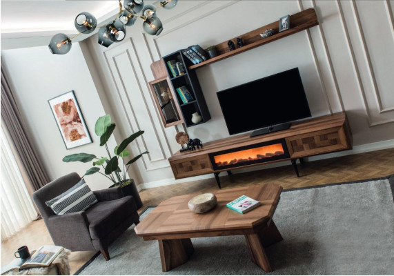 Wohnzimmer Exklusive Garnitur Designer TV-Ständer Lowboard Couchtisch