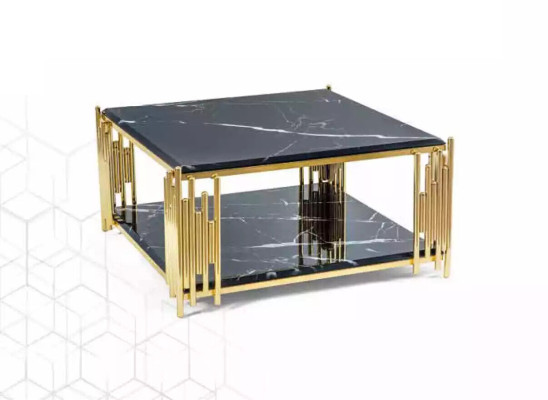 Couchtisch Wohnzimmer Möbel Tisch Luxus Beistelltisch schwarz Design