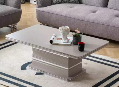 Couchtisch neu Wohnzimmertisch Beistelltisch Sofatisch beige Holz