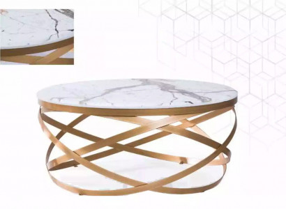 Couchtisch Möbel Tisch Luxus Gold Modern Wohnzimmer Design Edelstahl