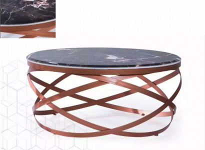 Couchtisch rund Möbel Luxus neuschwarz Modern Wohnzimmer Design braun