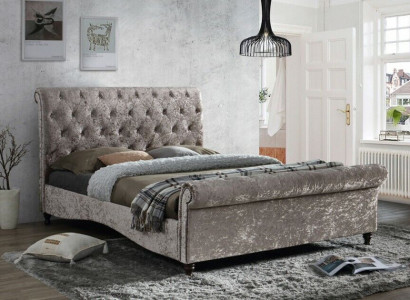 Luxus Chesterfield Knöpfe Betten Schlafzimmer Design Möbel Bett Doppel Hotel Neu     