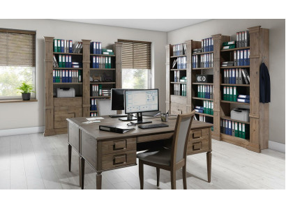 Design Büro Office Kanzlei Tisch Regal Akten Schrank Deko Schreib Tische