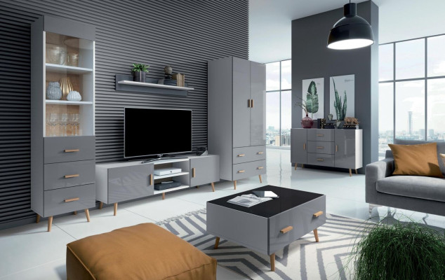 Kommode Brillo Kommoden Holz Schrank Sideboard Wohnzimmer Hochschrank Anrichte