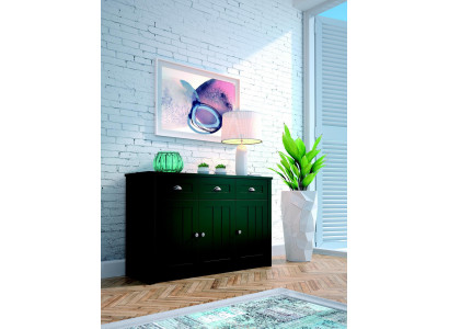 Landhaus Grün Kommoden aus Holz Sideboard Anrichte Hochschrank Kommode Anrichte