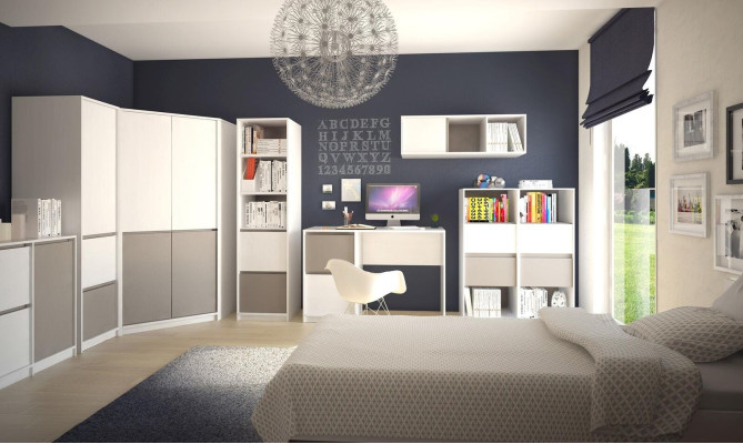 Kommode Schrank in verschiedenen Farben 2 Schubladen Anrichte Highboard Kommoden