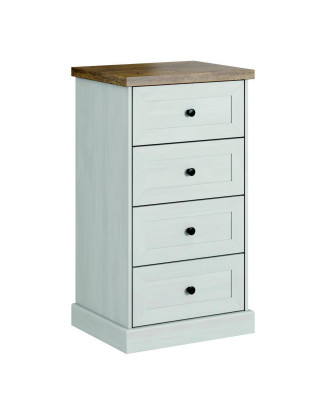 Landhaus Stil Möbel Hoch Kommode Schrank Designer Schränke Weiß Sideboard