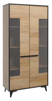 Design Kommoden Schrank Möbel Holz Luxus Wohnwand Sideboard Vitrine 2tlg. Set