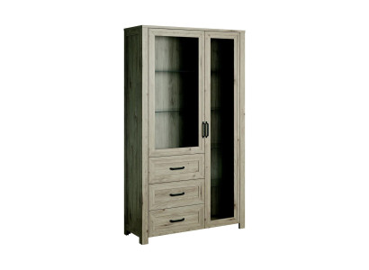 Holz Schrank System Regale Wohnzimmer Glasschrank Vitrine Vitrinen Schrank Regal