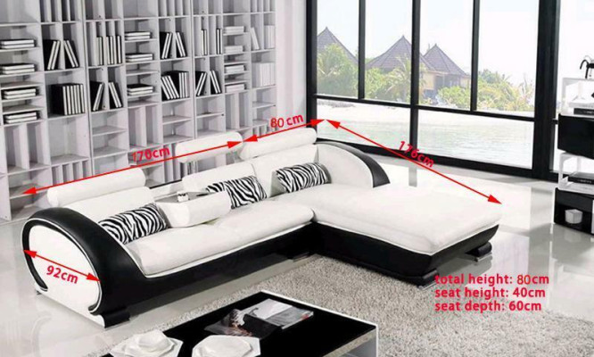 Ecksofa Ledersofa Wohnlandschaft L Form Deko Sofa Couch Polster Sitz Ecke