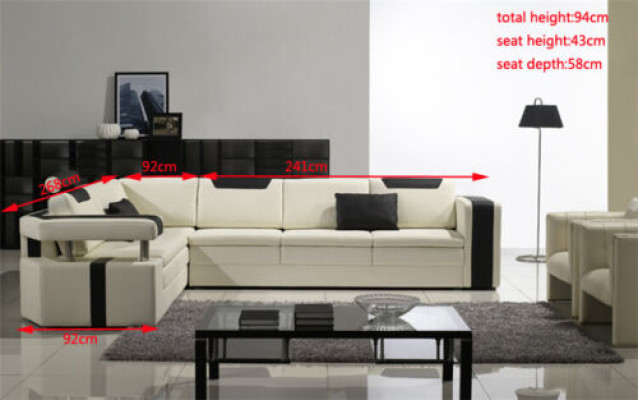 Designer Wohnzimmer Ecksofa Couch Polster Sitz Ecke Garnitzur