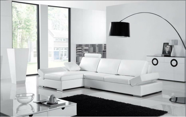 Ecksofa Sofa Deko Couch Polster Wohnlandschaft Leder Eck Sofas Garnitur